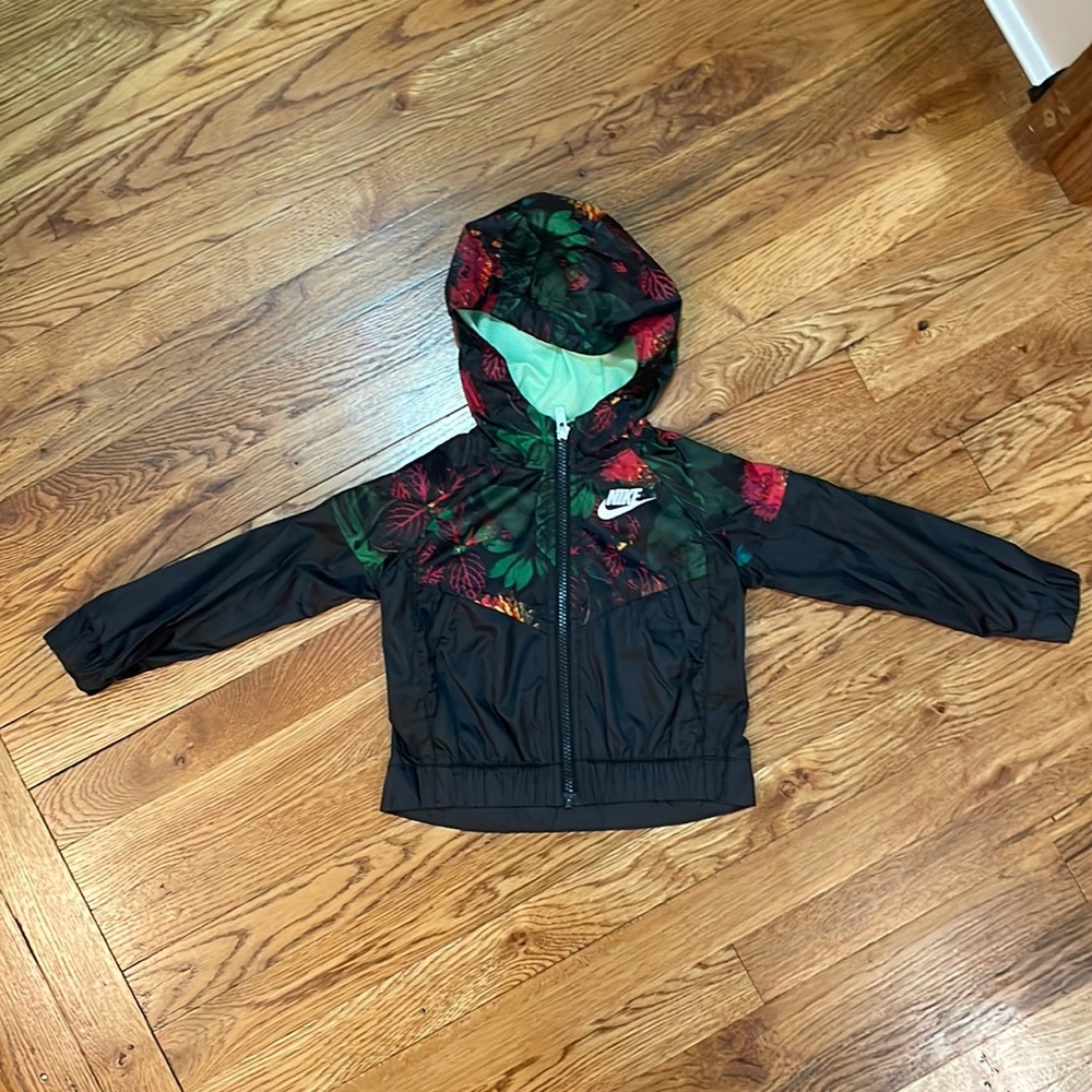 NIKE Toddler Girl Floral Wind Breaker